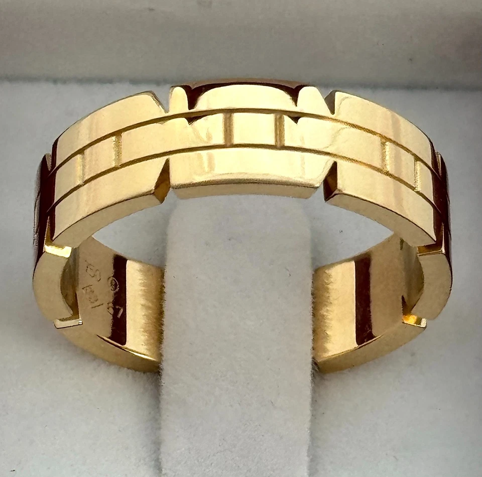 ANILLO CARTIER TANK FRANCAISE HOMBRE 18K, 13,1 GRAMOS, TALLA 11,75, RET USD $4.000+TA Foto 4 de 4