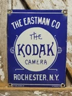 VINTAGE KODAK PORCELAIN SIGN OLD EASTMAN CAMERA PHOTOGRAPHY FILM ROCHESTER NY