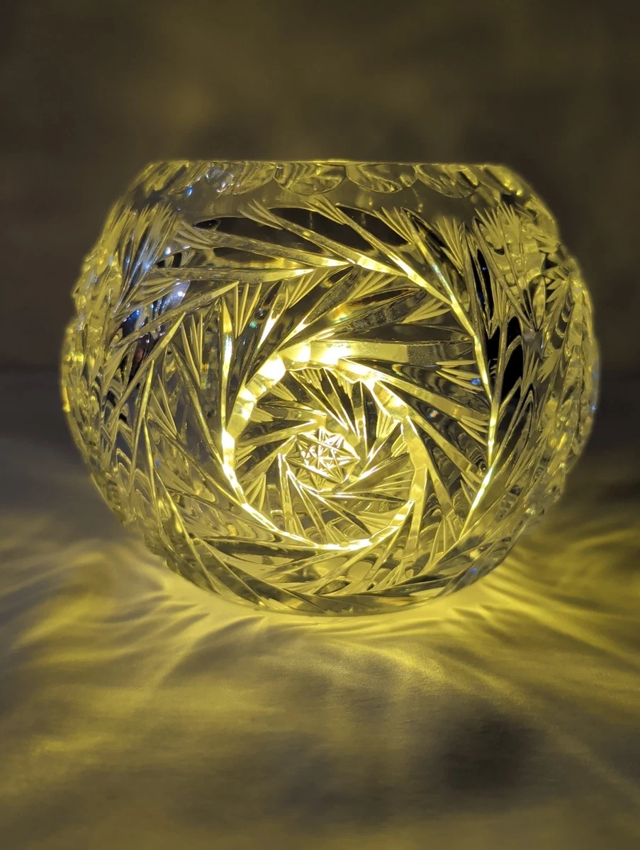 Crystal Rose Bowl Indiana Vintage Cut Glass for sale | eBay