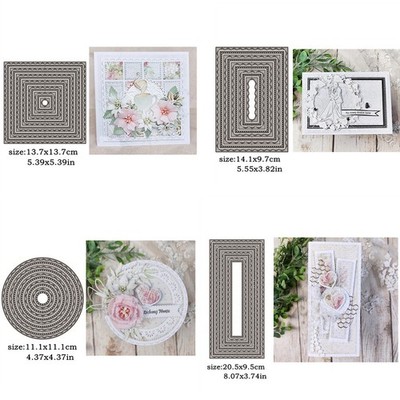 Nesting Frames Metal Cutting Dies Stencils Embossing Card Scrapbook Paper Crafts