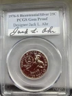 1976-S Bicentennial Silver Quarter 25C Gem Proof PCGS Jack L. Ahr Signed