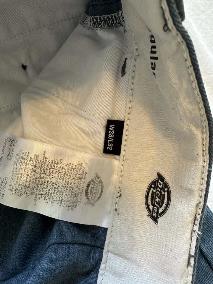 Dickies 874 Regular Fit Blue Twill Work Trousers W38 L32 Straight Leg, photo 2 of 2