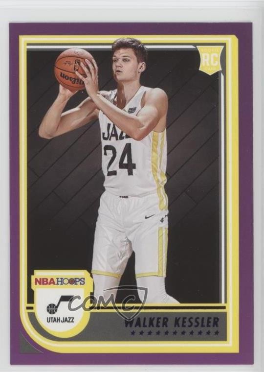 2022-23 Panini NBA Hoops Rookies Purple Walker Kessler #252 13bp