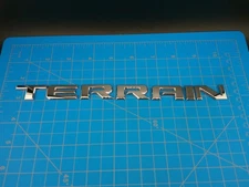 GMC Terrain Chrome Rear Tailgate Liftgate Emblem Badge Nameplate Letters Used