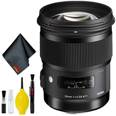 Sigma 50mm f/1.4 DG HSM Art Lens for Nikon F Standard Kit