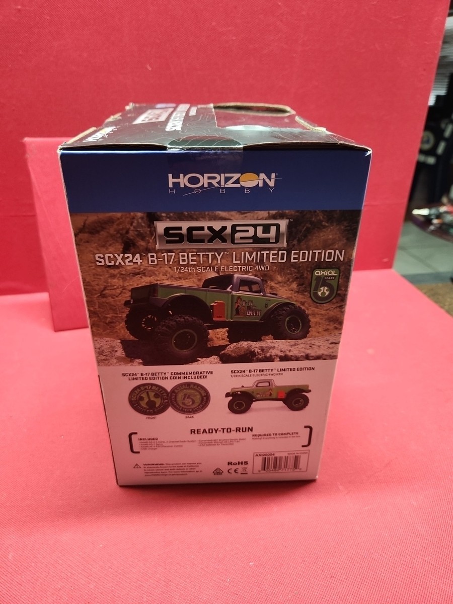 NEW Axial 1/24 SCX24 B-17 Betty Limited Edition 4WD RTR Green Only