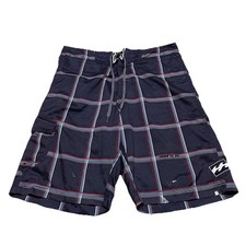 Vintage Billabong Plaid Board Shorts Size 34