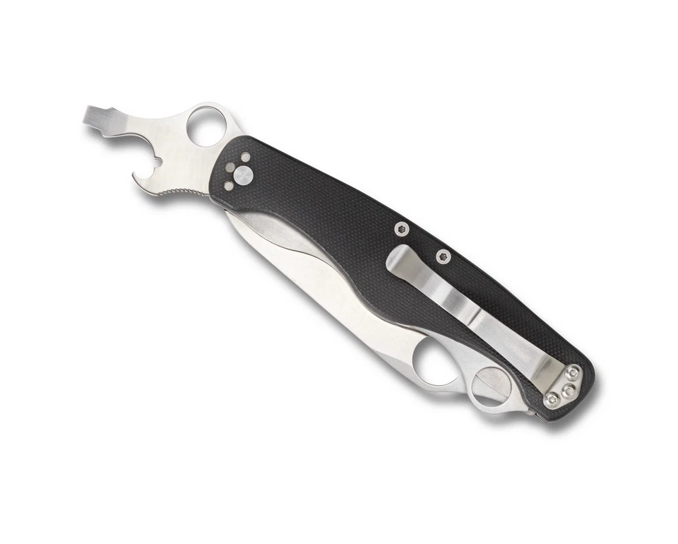 Cuchillo de bolsillo Spyderco Knives ClipiTool Standard Liner Lock negro G-10 C208GP Foto 4 de 4