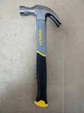 Stanley 20oz Curved Claw Fibreglass Hammer High Carbon Steel Anti-Slip Grip New
