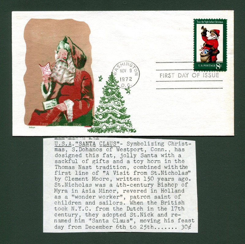 Sc. 1472 1972 Christmas / Xmas FDC - Overseas Mailers