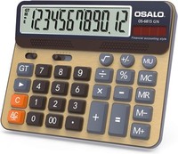 Osalo Tischrechner 12-Stellig GroßE Tasten GroßEs Display Rechner OS-6815GN