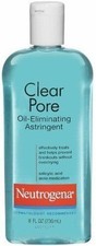 Neutrogena Clear Pore Oil Eliminating Astringent Acne Medication 8oz Pack of 2