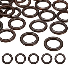 50mm Natural Wooden Rings, 30 Pack Wood Ring Round Linking Rings, Dark Brown