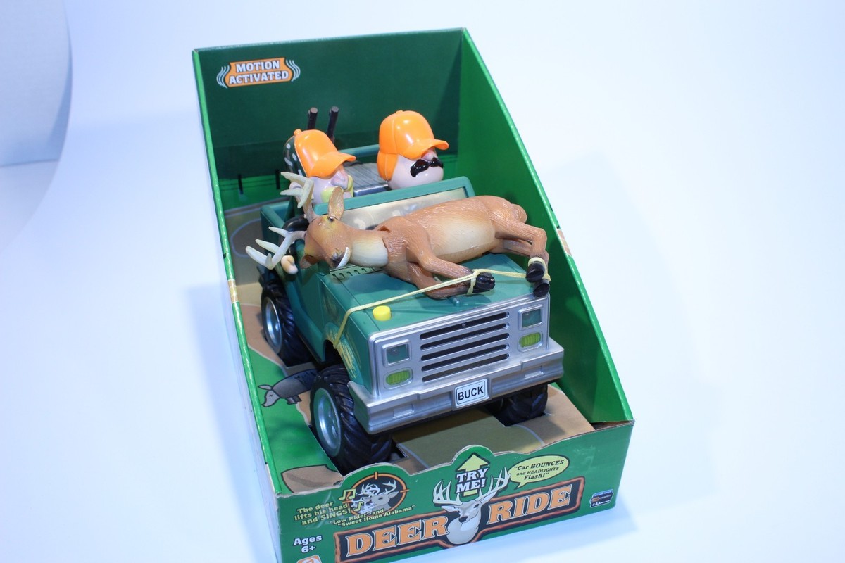 Gemmy Deer Ride Motion Activated Singing Buck Read Description New