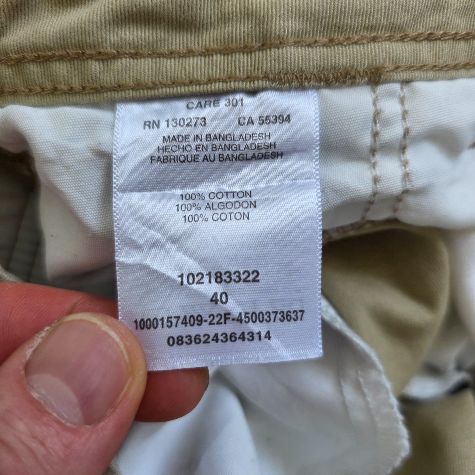 Lee Dungarees Cargo Shorts Mens W40 Beige Relaxed Utility Workwear Casual image 7
