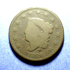 1826 Coronet Head Large Cent  G/G-