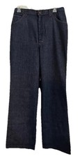 Vtg 70s Bell Bottom Jeans High Rise 12  Dark Wash 29x32 Great Condition  D9