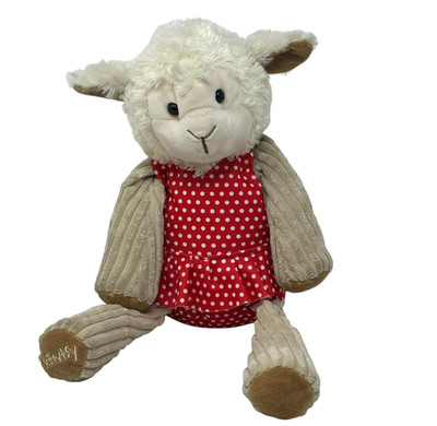 SCENTSY BUDDY Lenny the Lamb with Red Polka Dot Swimsuit 15'' Plush NO Scent Pak