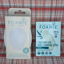Foamie Travel Buddy Travel Box And Foamie Hair Conditioner Bar