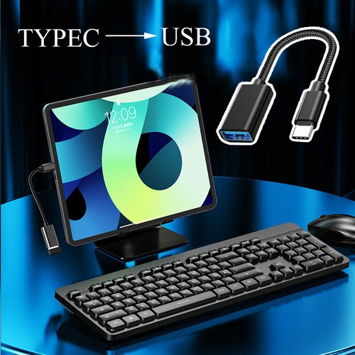 USB-C 3.1 Type C Male to USB 3.0 Type A Female OTG Adapter Converter Cable Cord - Picture 3 of 11