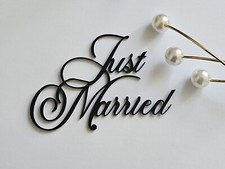 Just Married Acrylic Cake Toppers Just Married Acrylic Toppers Just Married Cake