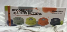 MewooFun Recordable Training 4 Pack Buzzers for Pets to Teach Play in Sealed New