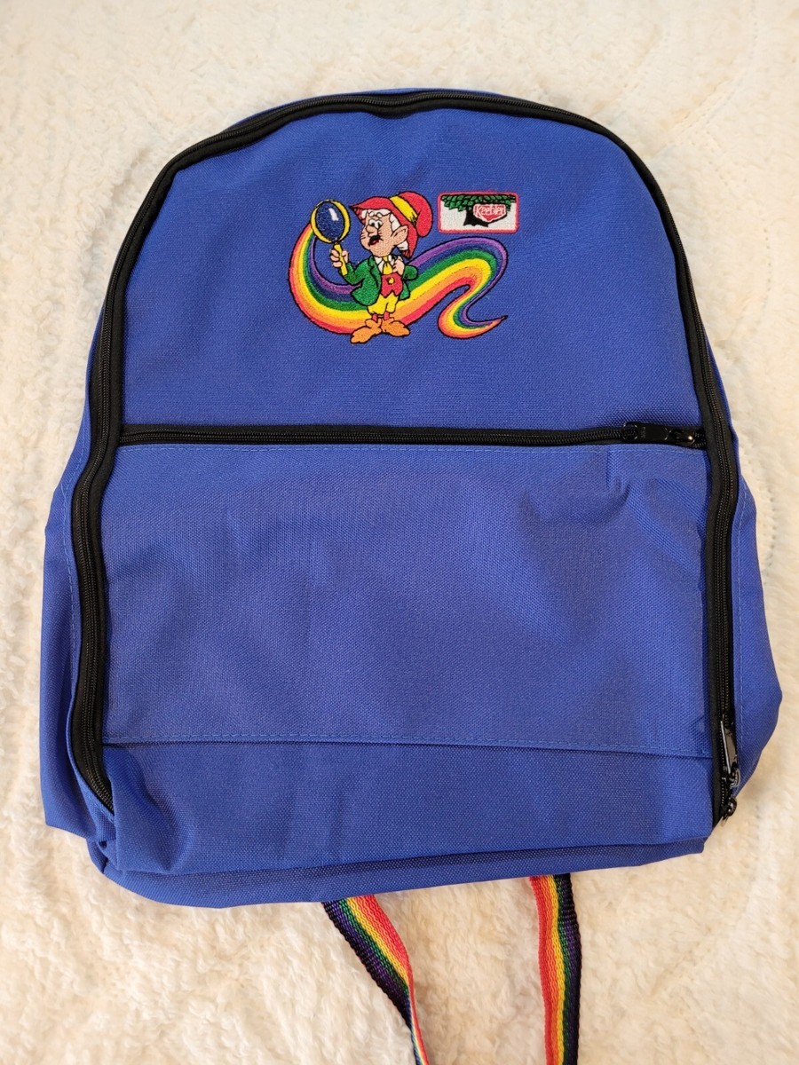 Keebler Elves Vinyl Backpack Blue Embroidered Rainbow  display picture 3