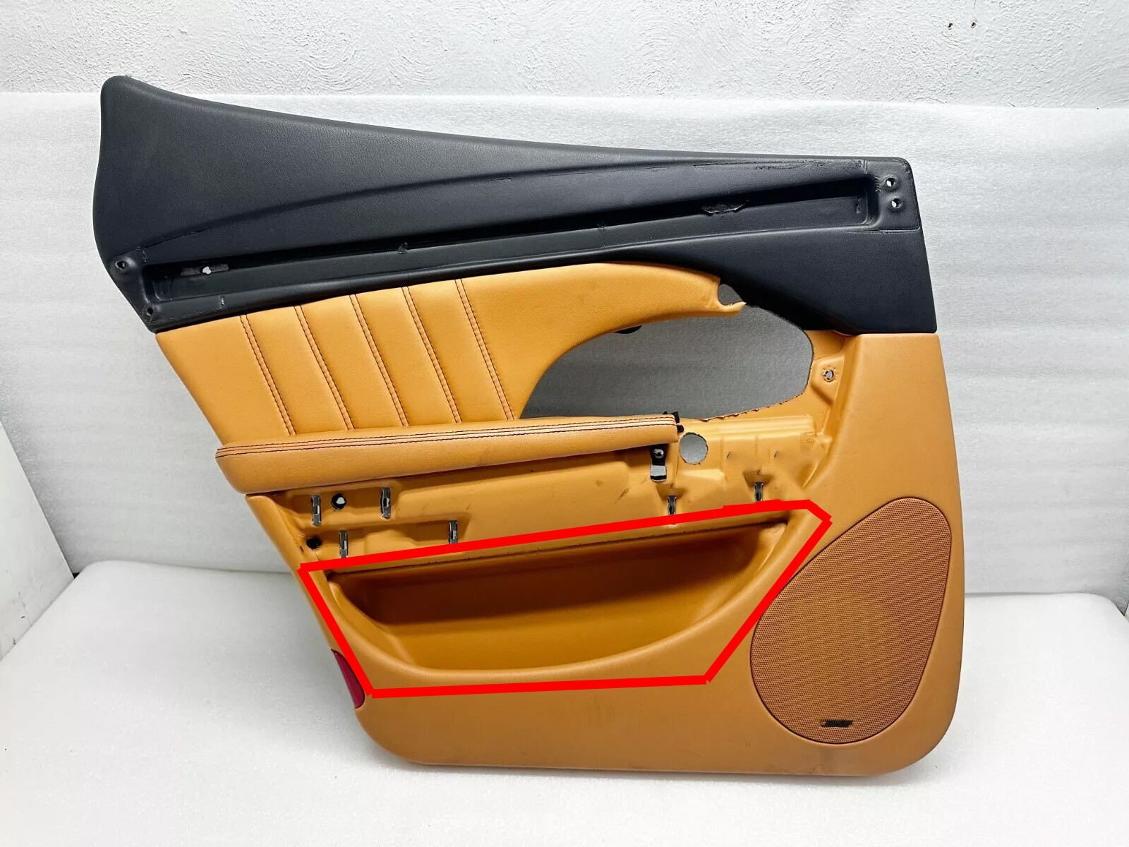 P50158 2003-2012 Maserati Quattroporte Rear Door Panel Lower Pocket Insert Trim