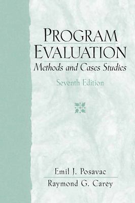 Program Evaluation: Methods and Case Studies