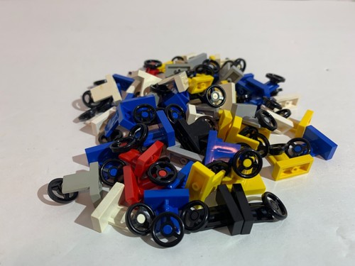 LEGO Part 3829 (6pcs) Vehicle Steering Stand Wheel 1x2 Choose Color Option