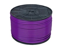 PURPLE Vinyl Coated Wire Rope Cable, 1/8 - 3/16, 7x7: 50, 100, 250 and 500 ft