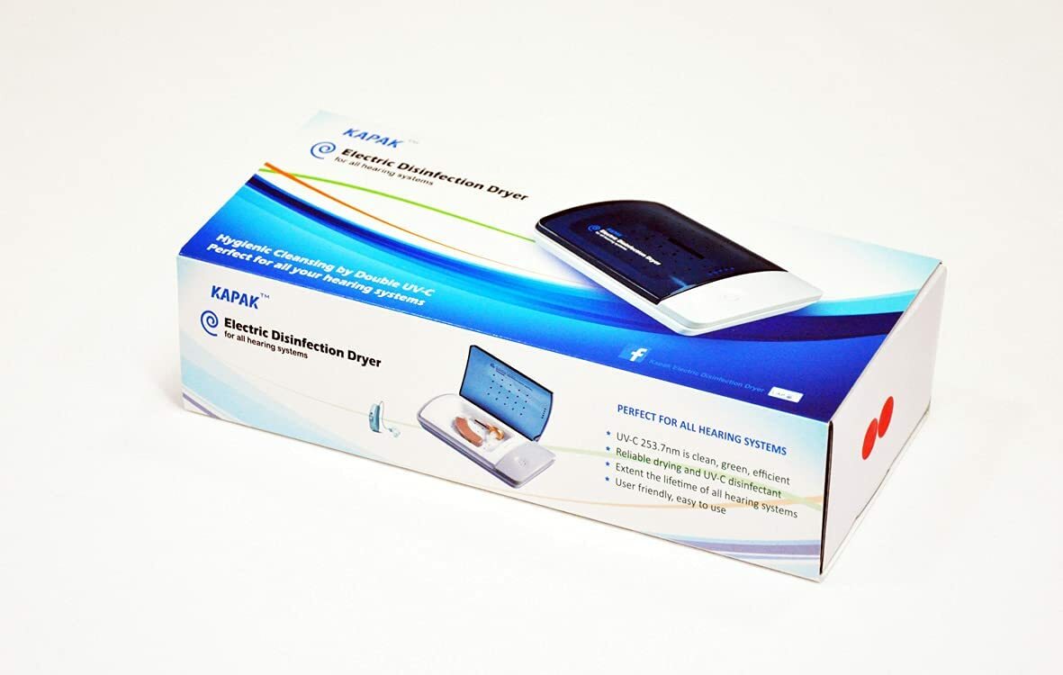 Kapak Ultra Violet C clean hearing aid dryer & dehumidifier automatic
