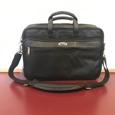 Heritage Business Portfolio and Laptop iPad Carry Case Black Multi Compartment