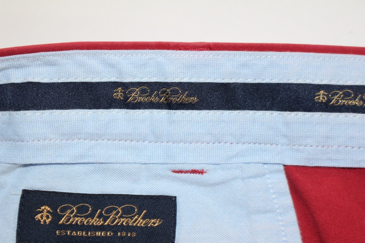 Brooks Brothers Shorts Mens W36 Crab Embroidered Zip Up