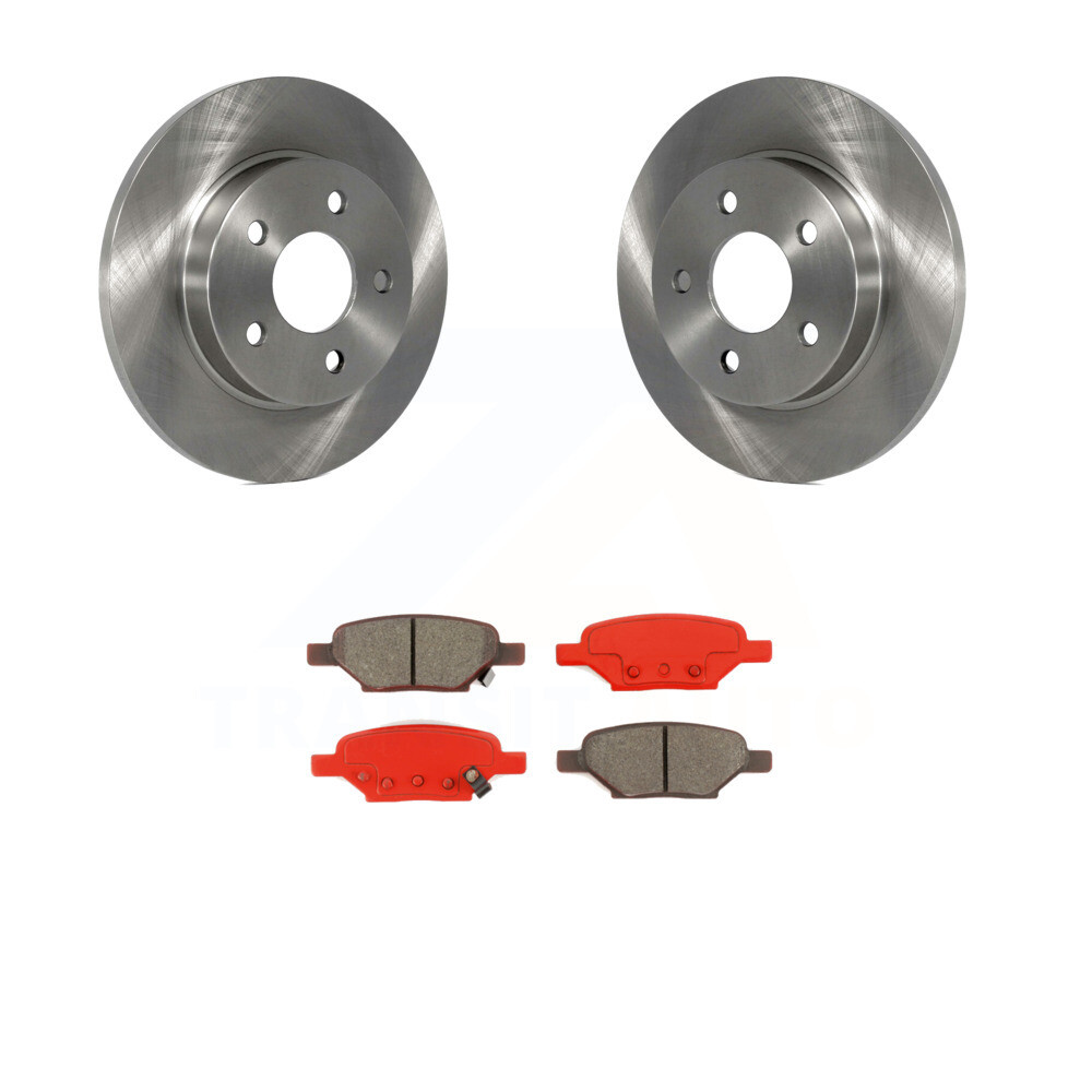 Rear Rotors & Semi Metallic Brake Pad Kit for 20072009 Saturn Aura eBay