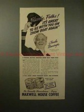 1937 Maxwell House Coffee Ad w/ Charles Winninger!!
