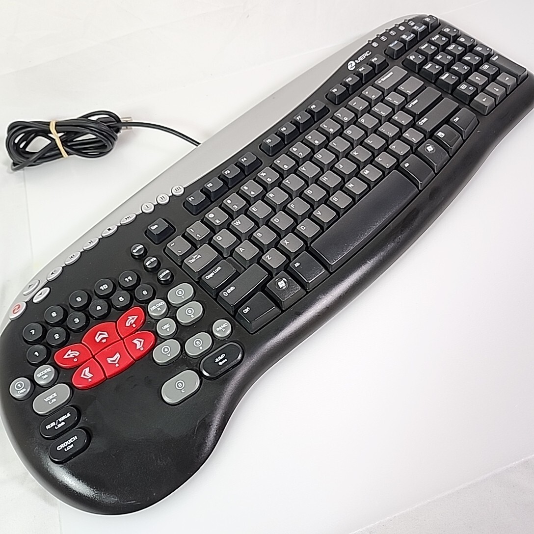 Zboard Merc KU0453 Gaming MMORPG Rare Keyboard Black Tested WOW