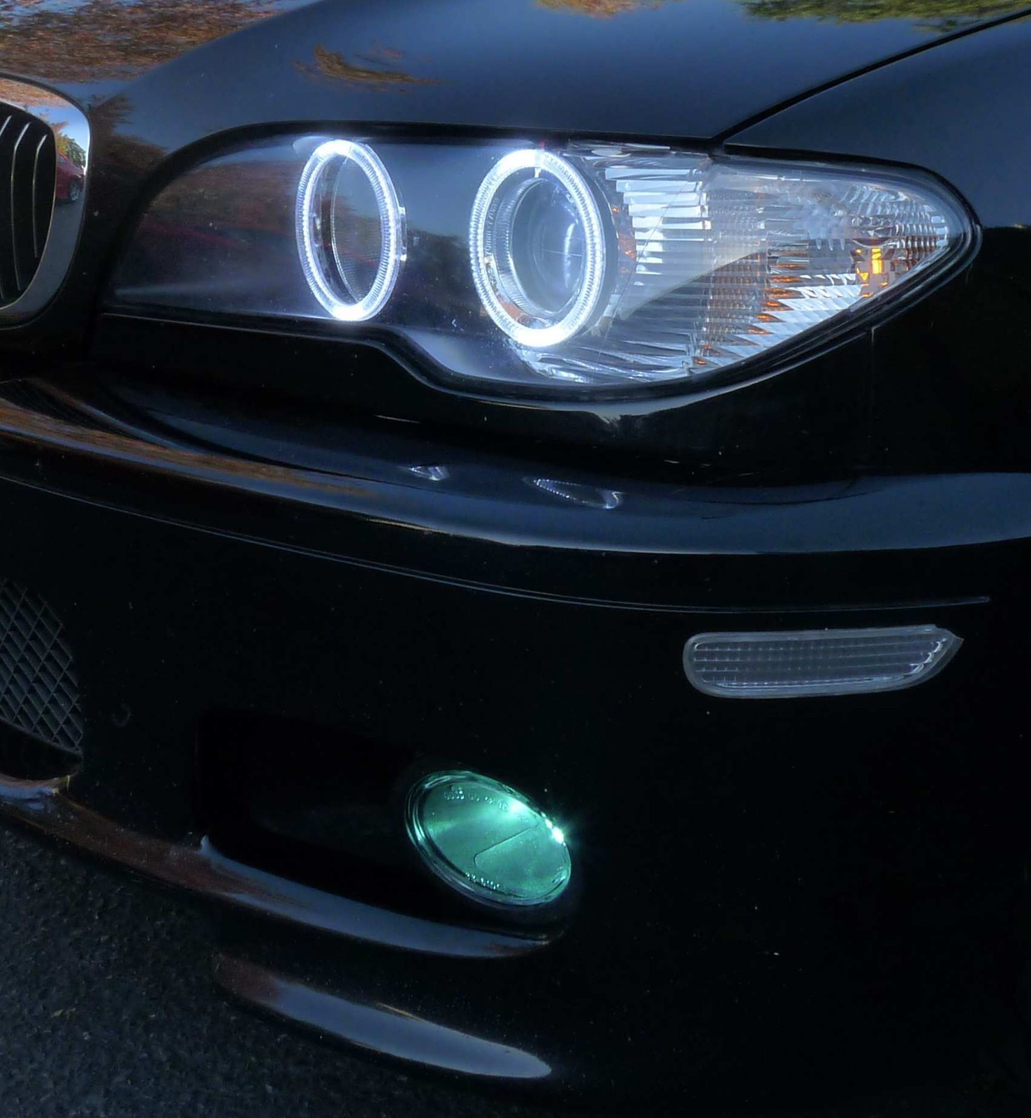 Projector46 Headlights with Orion LED Angel Eyes For BMW 3 series 328 330  325 323