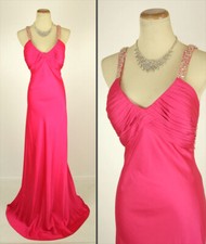 NWT Faviana 380 Lipstick Prom Formal Long Dress Evening Gown Sleeveless Size 14