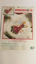 Dimensions Counted Cross Stitch Waste Canvas Star Bright Angel Kit 8504 1996