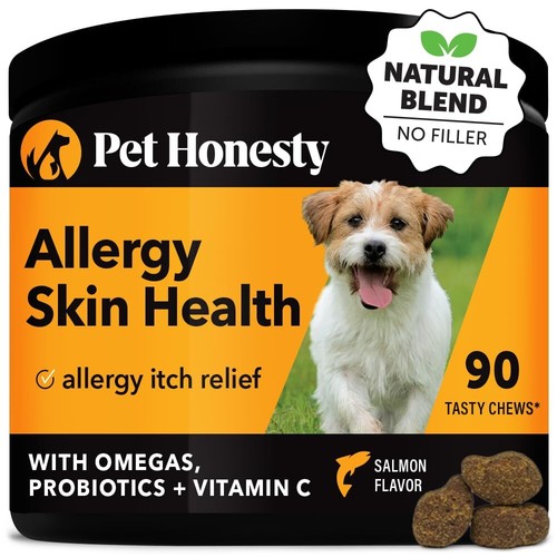 PetHonesty Allergy Skin Health Fish Oil for Dogs Omegas, DHAGold