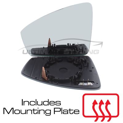 Heated Convex Wing Mirror Glass – Passenger Side Left For VW Tiguan 2016-2023 (Ultimate Styling)