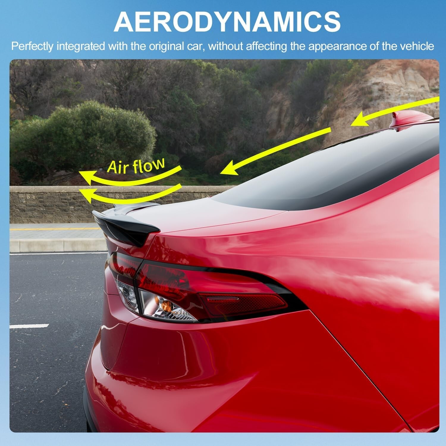 For 2020-2025 Toyota Corolla Spoiler Trunk Wing Trunk Lip Rear Spoiler Glossy