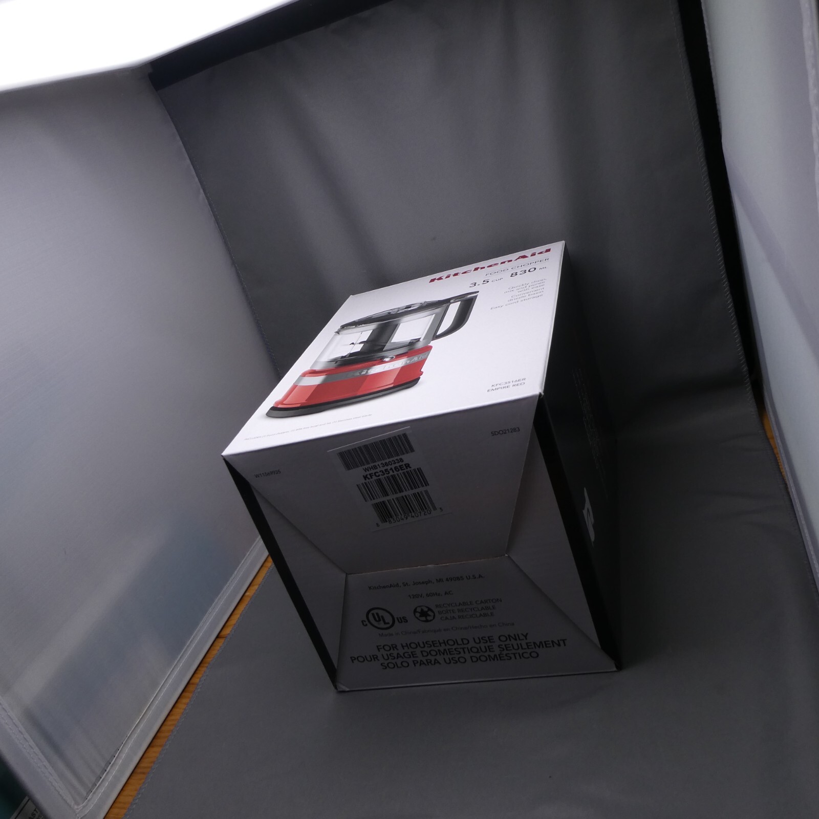 KitchenAid 3.5Cup Mini Food Processor & Chopper Empire Red Chop