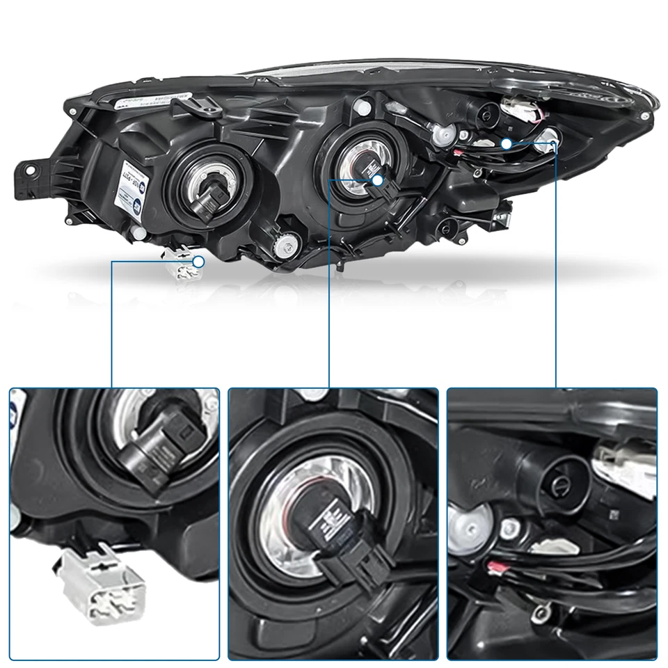 Halogen Headlight Left & Right Fits 13-15 Subaru XV Crosstrek Subaru Impreza Foto 4 de 4