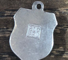 Vintage WIESBADEN Blue Enamel REU 800 Silver Shield Bracelet Charm — photo 7