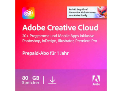 Adobe Creative Cloud 1 Jahr Prepaid - Voll Updatefähig - für Unternehmen/Privat