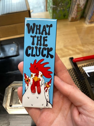 Funny Rooster Magnet Handmade Farm Animal Gifts and Chicken Kitchen Home Decor - Picture 4 of 12