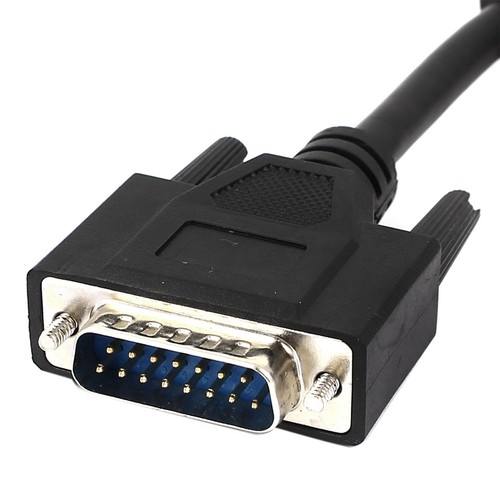 5Ft DB15 15 Pin Außen zu innen Anschluss Verlängerungskabel schwarze Farbe - Bild 3 von 6