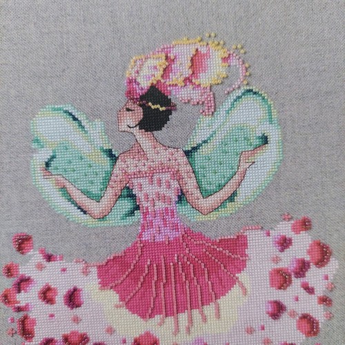 Miss Cymbi Fairy modello grafico punto croce con perline di Nora Corbett - Foto 3 di 6